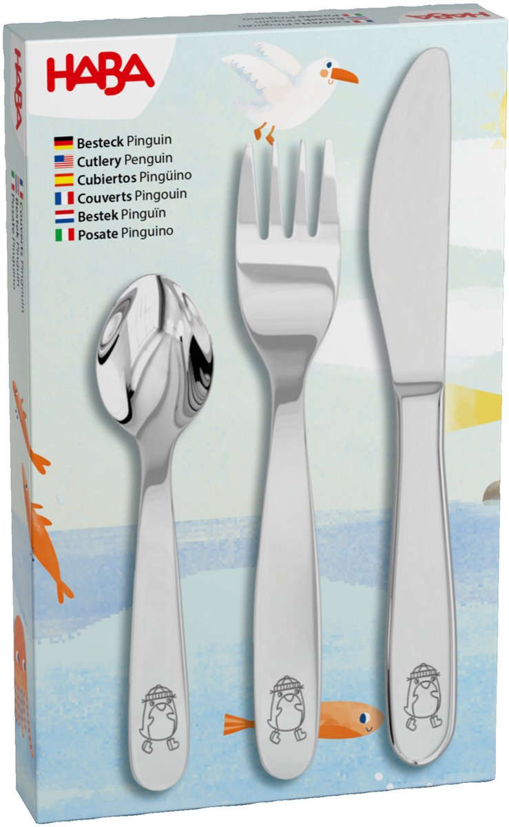 HABA Geschirr-Set Schüssel, Teller, Becher & Besteck