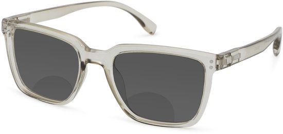 Lunette de lecture solaire Vista Bonita Cubo XL Bifocal-Kadushi Silver-+4.00