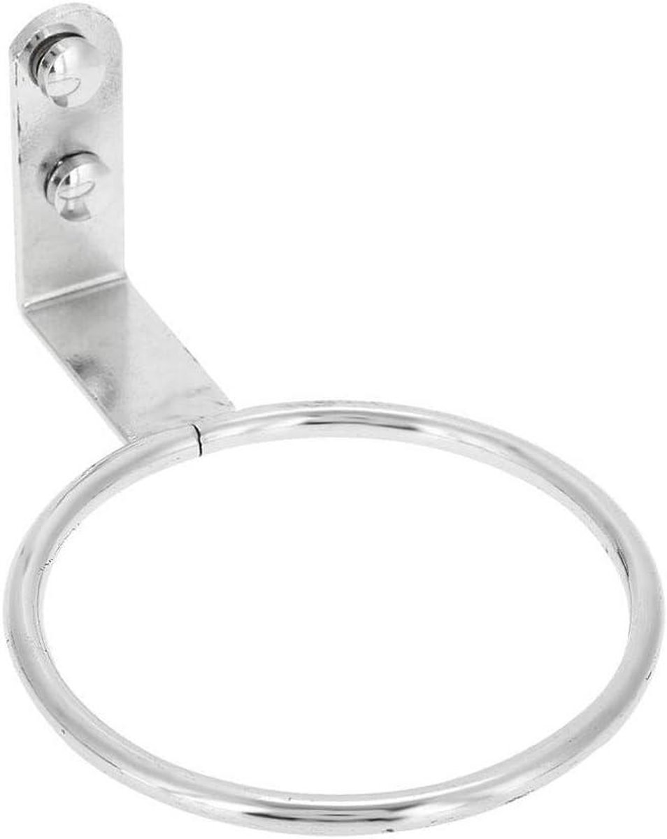 Allecto Plus - Wand Haartrockner Halterung Edelstahl Salon Galvanisierte Hände Frei Föhnhalter voor Bad Beauty Salon Organizer Storage - Modern Design en Duurzaamheid voor Thuisgebruik.