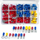 Allecto Plus - Elektrische kabelschoenen set 300 stuks - assortimentsdoos, krimpverbinder, krimpklemmen