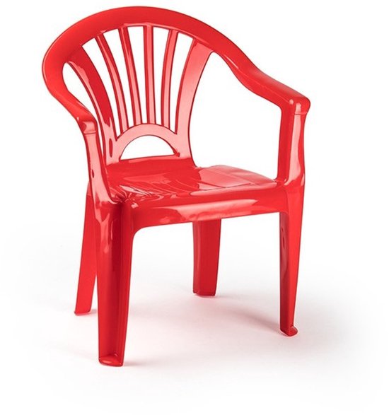 Plasticforte Tuinstoelen en tafel set voor kinderen - kunststof - rood - met 2x stoelen - buiten/binnen van Plasticforte — afbeelding 2