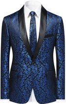 ALLTHEMEN Modieus Heren Colbert - Vierknoopsmouwen Pak - XL