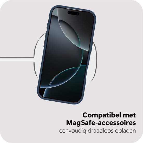 Coque Cazy pour iPhone 17 Pro Max – Compatible MagSafe – Coque arrière de qualité militaire – Blauw