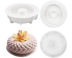 LATRAT Mousse cakevorm, non-stick siliconen bakvorm, 3D bubbels, Sky Cloud siliconen cakevorm, bubble cloud dessert auto aroma tool bakgereedschap