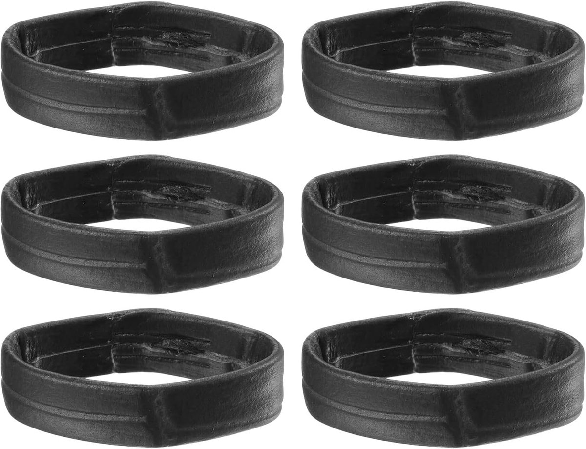 Stks PU lederen gespen reserve houder - houder ring voor 24 mm breedte horloge band - zwart horloge accessoire