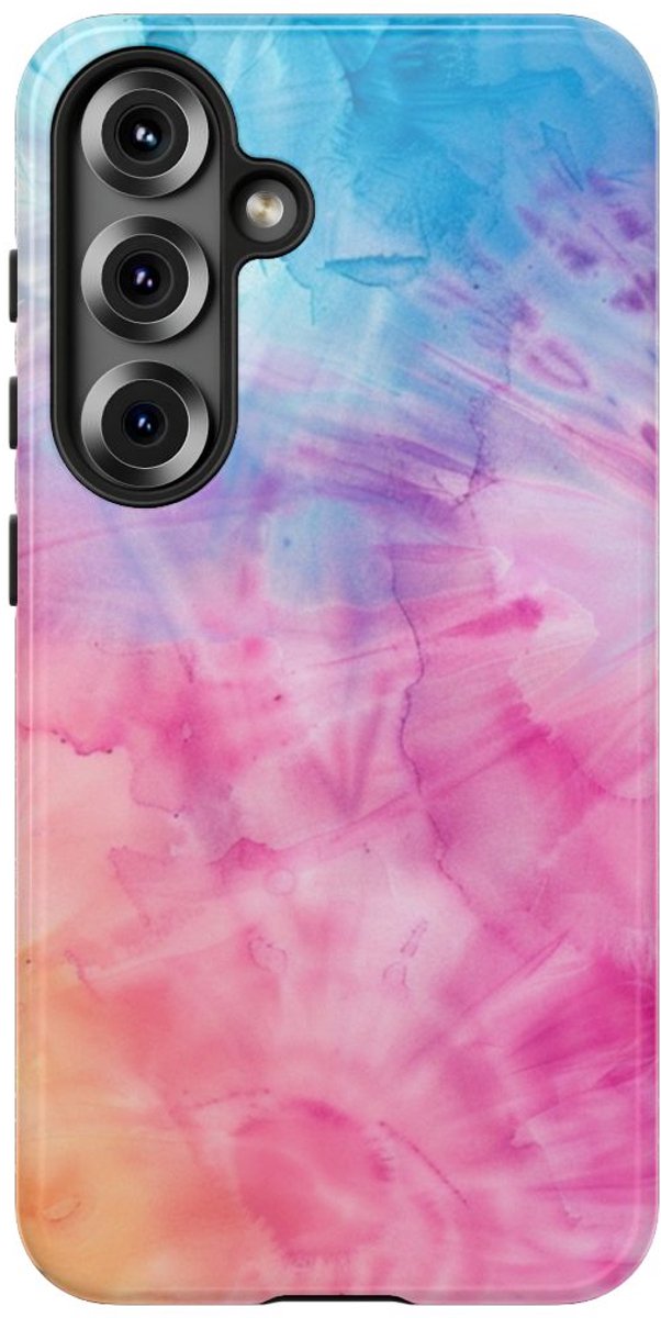 Rustig Tie-Dye Patroon – Telefoonhoesje Geschikt voor Samsung Galaxy S25