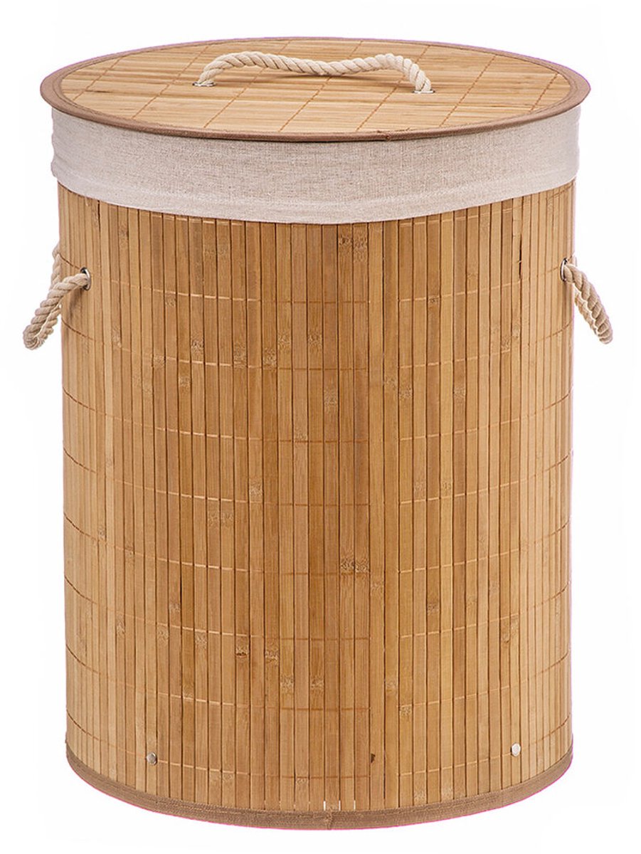 Wasmand Caison Stof Bamboe 35 x 35 x 50 cm