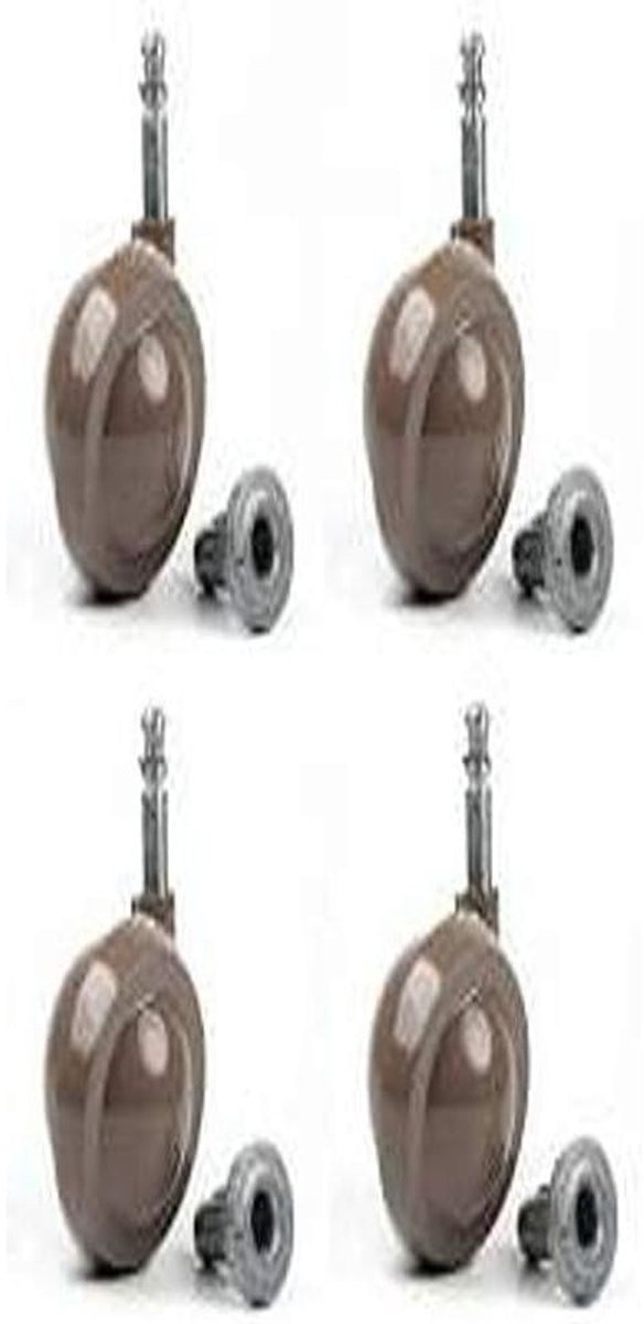Merriway BH06974, Schapenhond, Bruin, Links, Bulk Hardware Herdershond Type Beige Kleur Kogeltransfereenheden Socket Fix 180 kg max Linkshandig, 2 x Rechtshandig, Nr. 16, 40 mm, 4 stuks