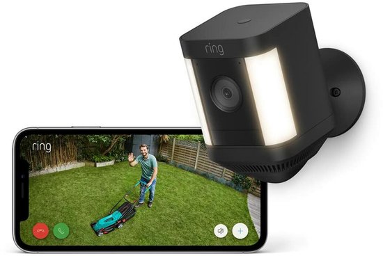 Ring Spotlight Cam Plus - Batterij- Beveiligingscamera - Zwart