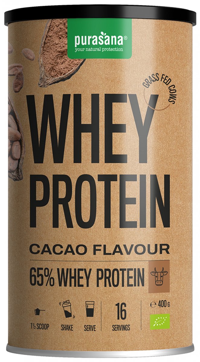 Purasana Single Protein Powder Cacao Bio 400 gr
