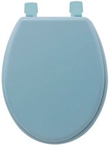 Bol.com 5Five Toiletbril Colors - lichtblauw - MDF/HDF hout - universeel - standaard wc bril bevestiging aanbieding