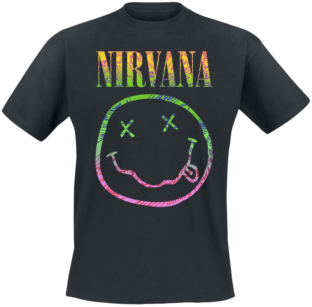 Nirvana Sorbet Ray Heren T-shirt - zwart - XXL