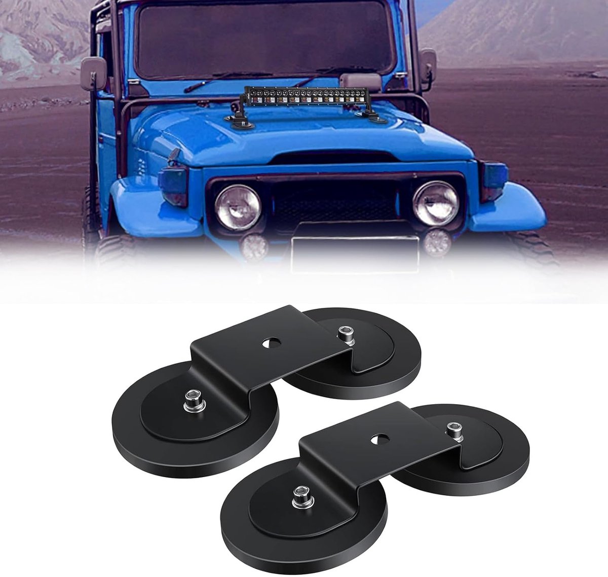 Magneet Beugels voor LED Licht - Off Road Houder - 2 Stuks