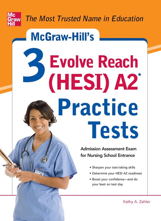 McGraw-Hill’s 3 Evolve Reach (HESI) A2 Practice Tests - cover