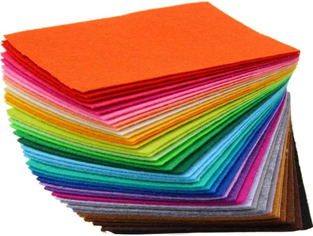 moinkerin 50 stuks viltstof, knutselvilt, 20 x 30 cm, viltplaten, vilt om te knutselen, vliesstof, per meter voor doe-het-zelf handwerk, naaiprojecten, patchwork