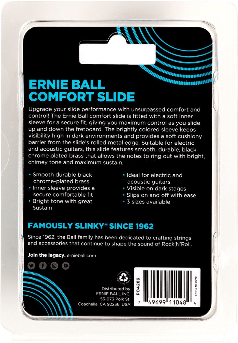 Ernie Ball EB4289 Comfort Slide large - Bottleneck