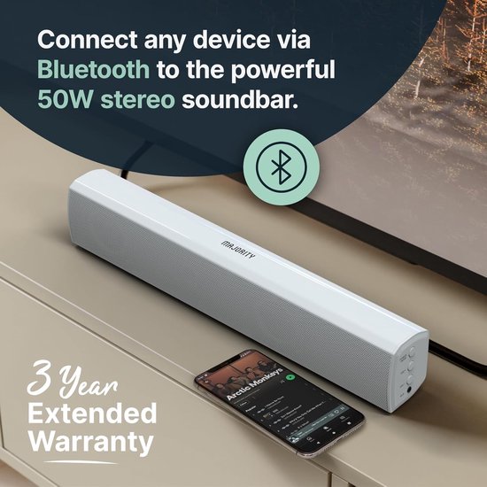 RFWR® Krachtige Bluetooth Soundbar voor TV en PC - 50W 2.0 Stereo met Afstandsbediening - Mini 39 cm van RFWR® — afbeelding 4