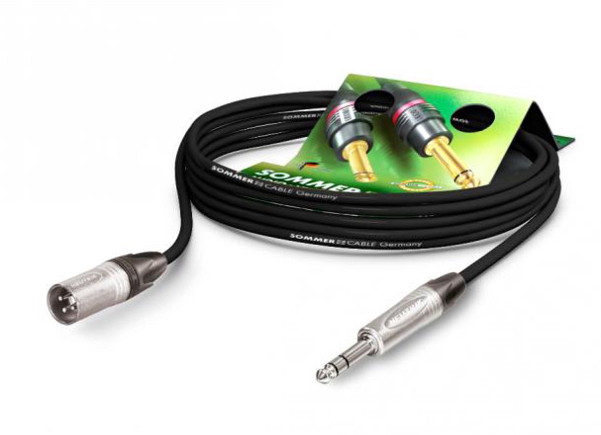 Sommer Cable SGN4-0100-SW Microkabel 1 m - Microfoonkabel