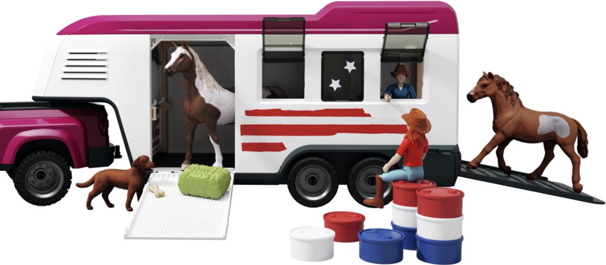 schleich HORSE CLUB Lakeside-truck met aanhangwagen 42705 — afbeelding 8