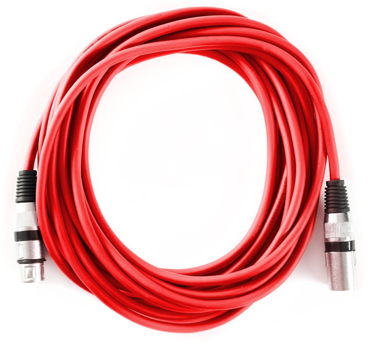 MUSIC STORE XLR Mic Cable Standard 6m (Red) - Microfoonkabel