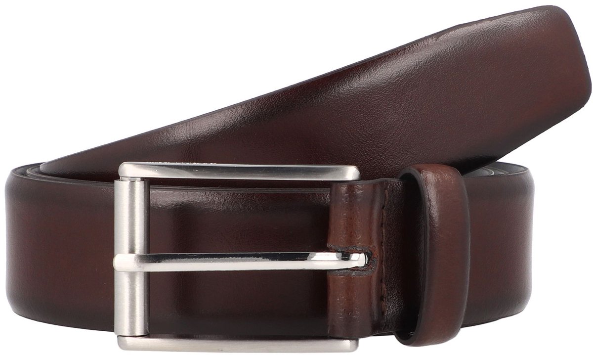 strellson Leren riem Men's Belt W110 Dark Brown donkerbruin