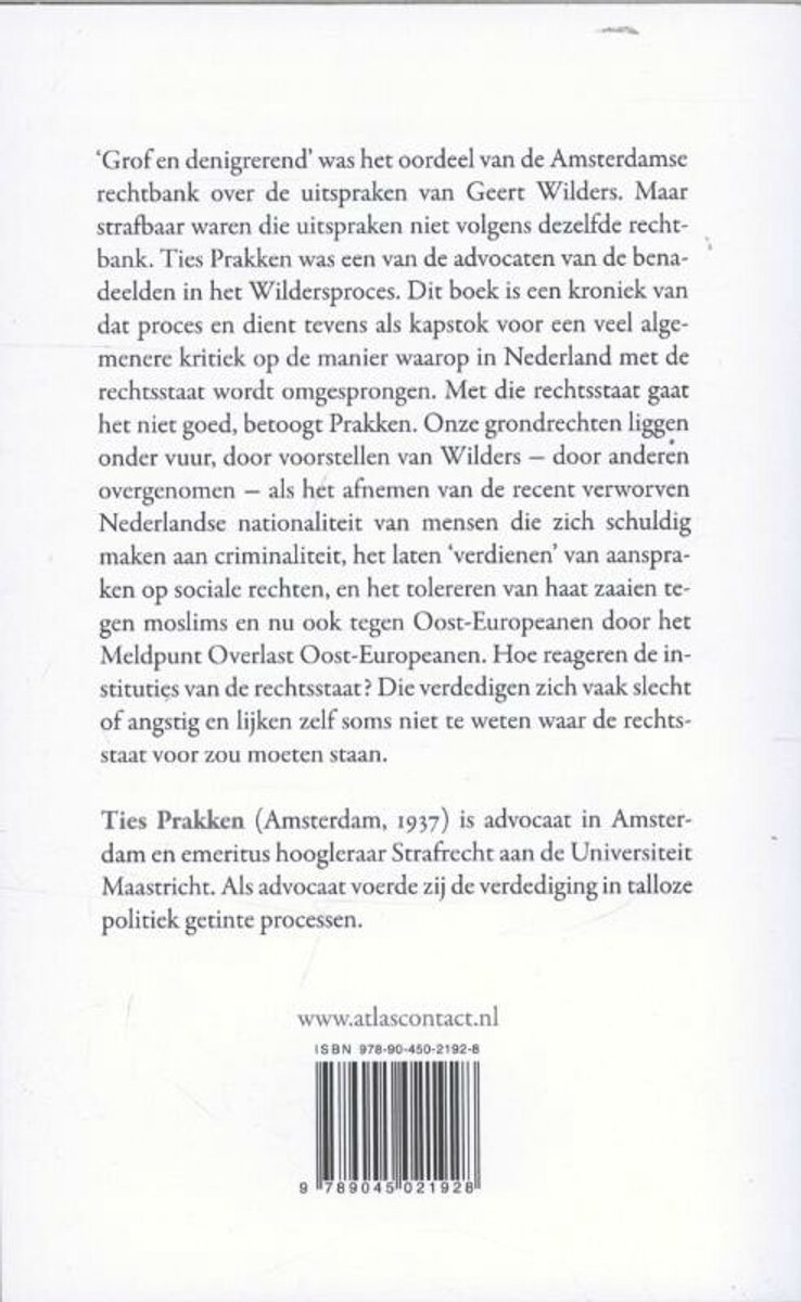 Grondrechten op de helling - back cover