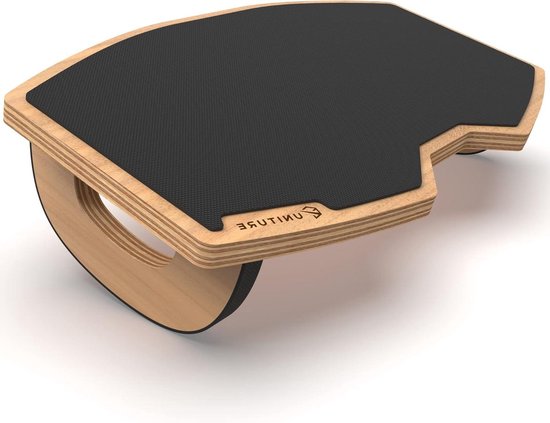 UNITURE® [NIEUW] Houten voetenbankje voor op het bureau [Ontworpen in