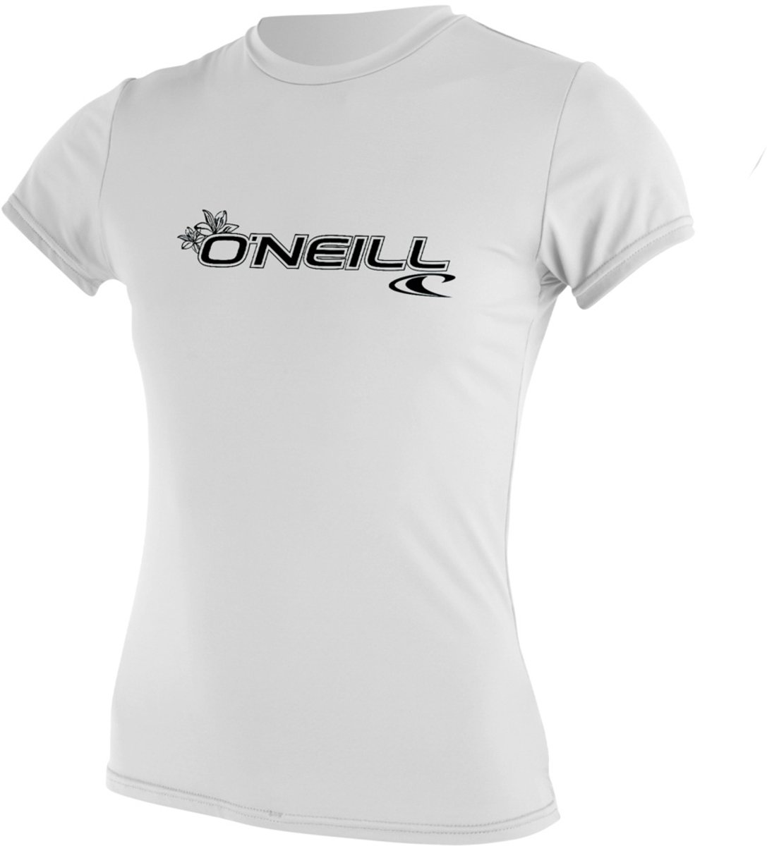 2025 O'Neill Dames Basic Skins Korte Mouw Spatlap - White