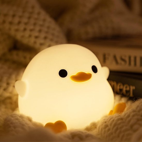 Nachtlampje - nachtlampje baby - Kindernachtlampje Eend - Babynachtlampje - met aanraaksensor - Kindveilig - USB-oplaadbaar - Dimbaar - LED - Slaapmaatje — afbeelding 3