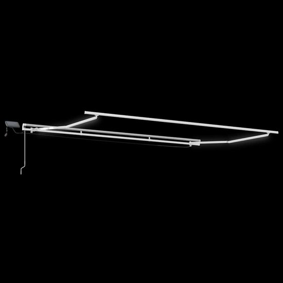 vidaXL - Auvent - manuel - extensible - avec - LED - 450x300 - cm - rouge bordeaux