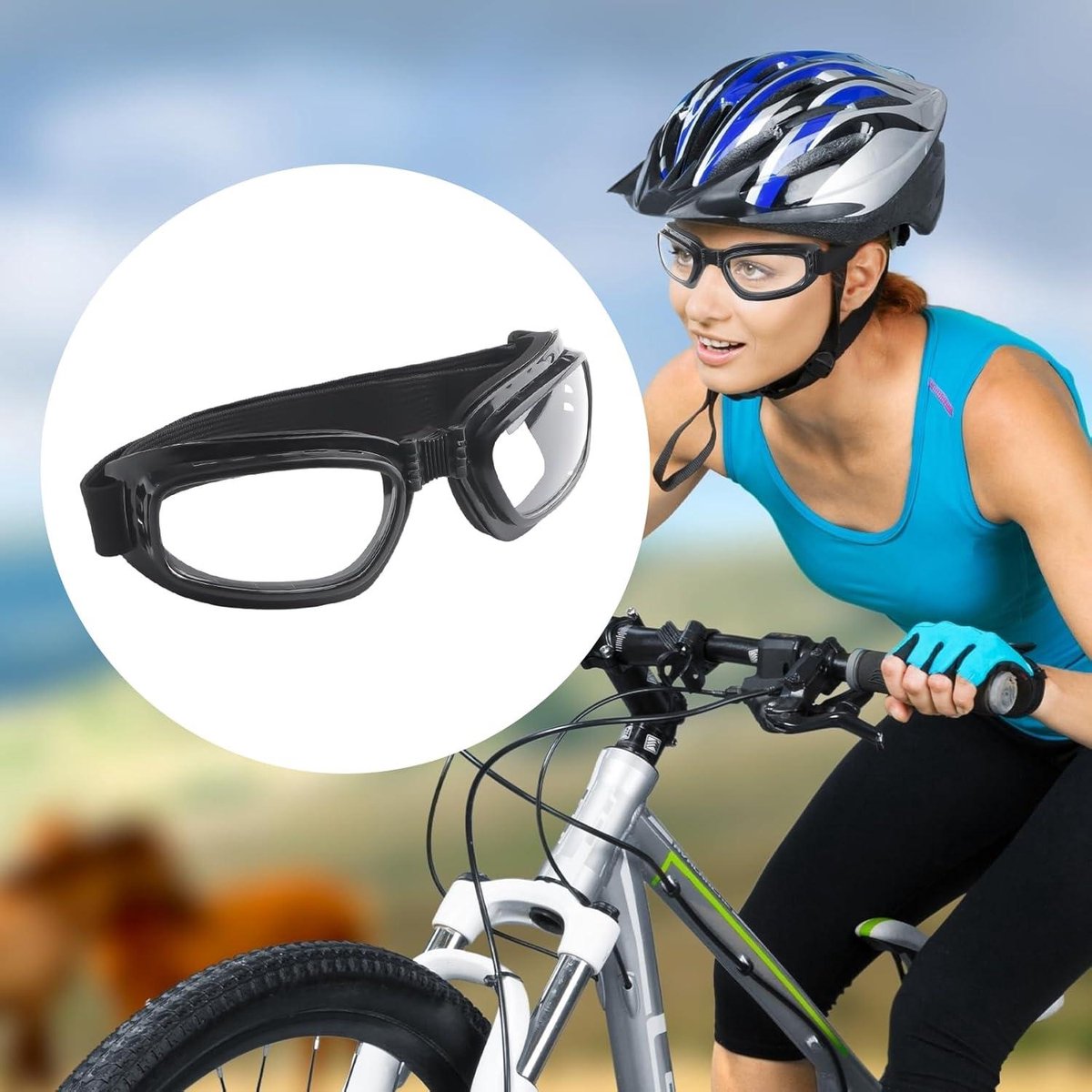 Pack van 2 Veiligheidsbrillen voor Sport en Fietsen - UV Bescherming - Krasbestendig - Stofdicht