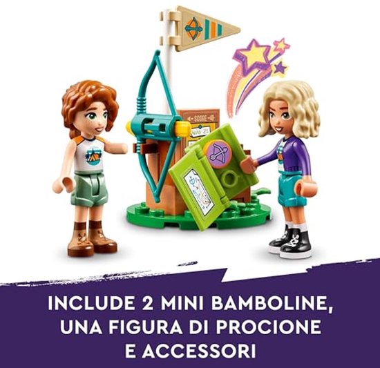 Terrain de tir à l'arc du camp d'aventure LEGO Friends 42622