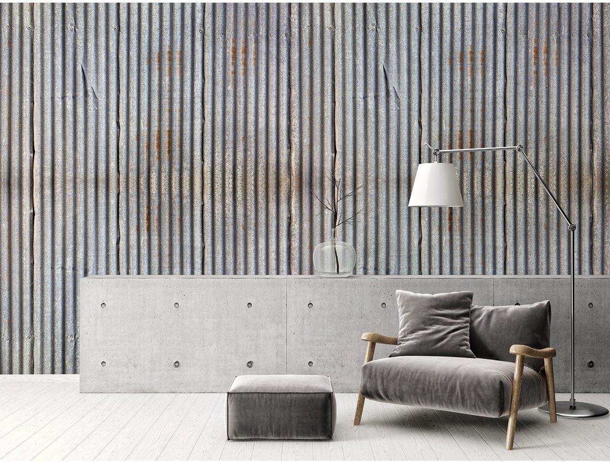 Fotobehang Wellblech DD115696 A.S. Création XXL 5 | Goedkoop fotobehang