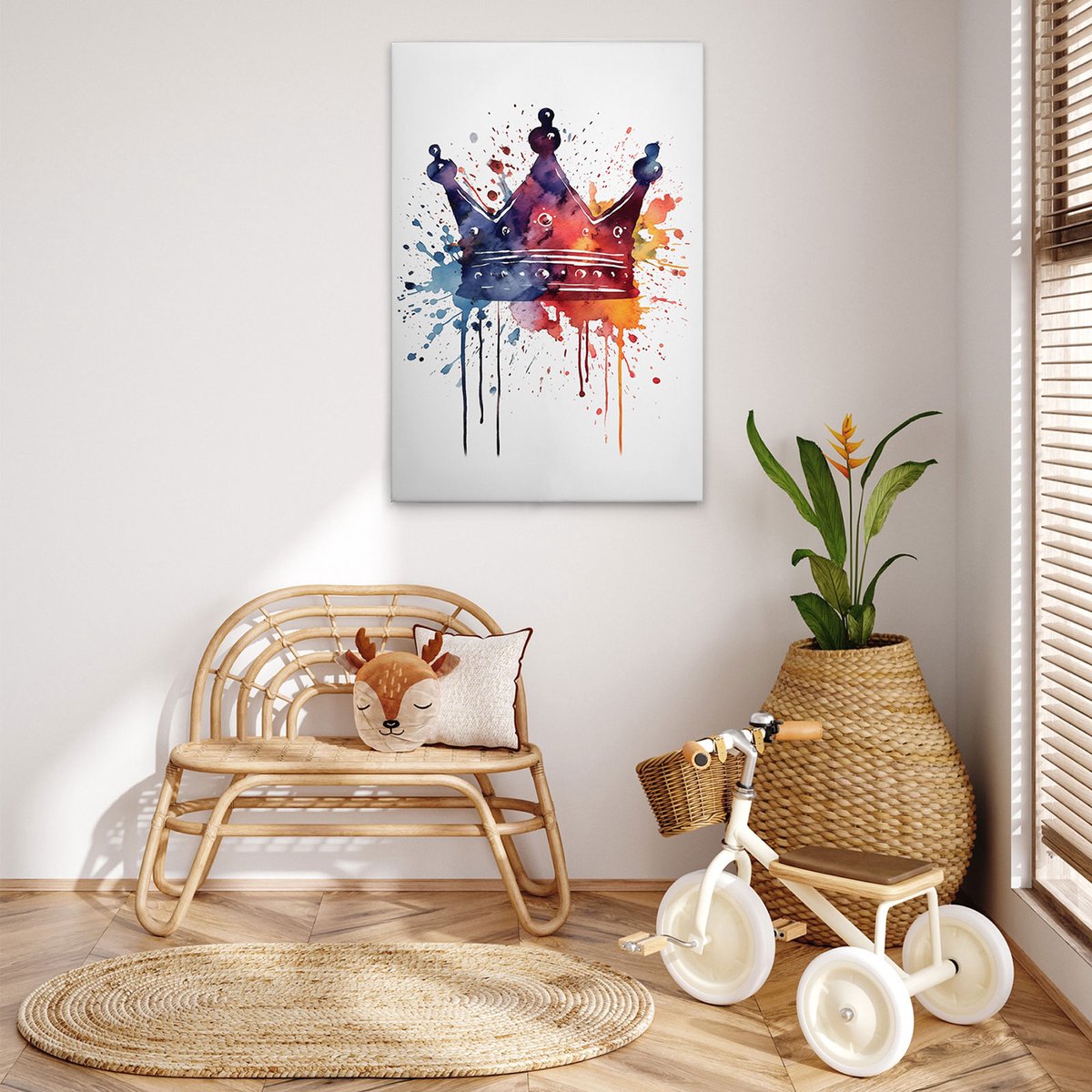 Canvas Colourful Crown | DD133276