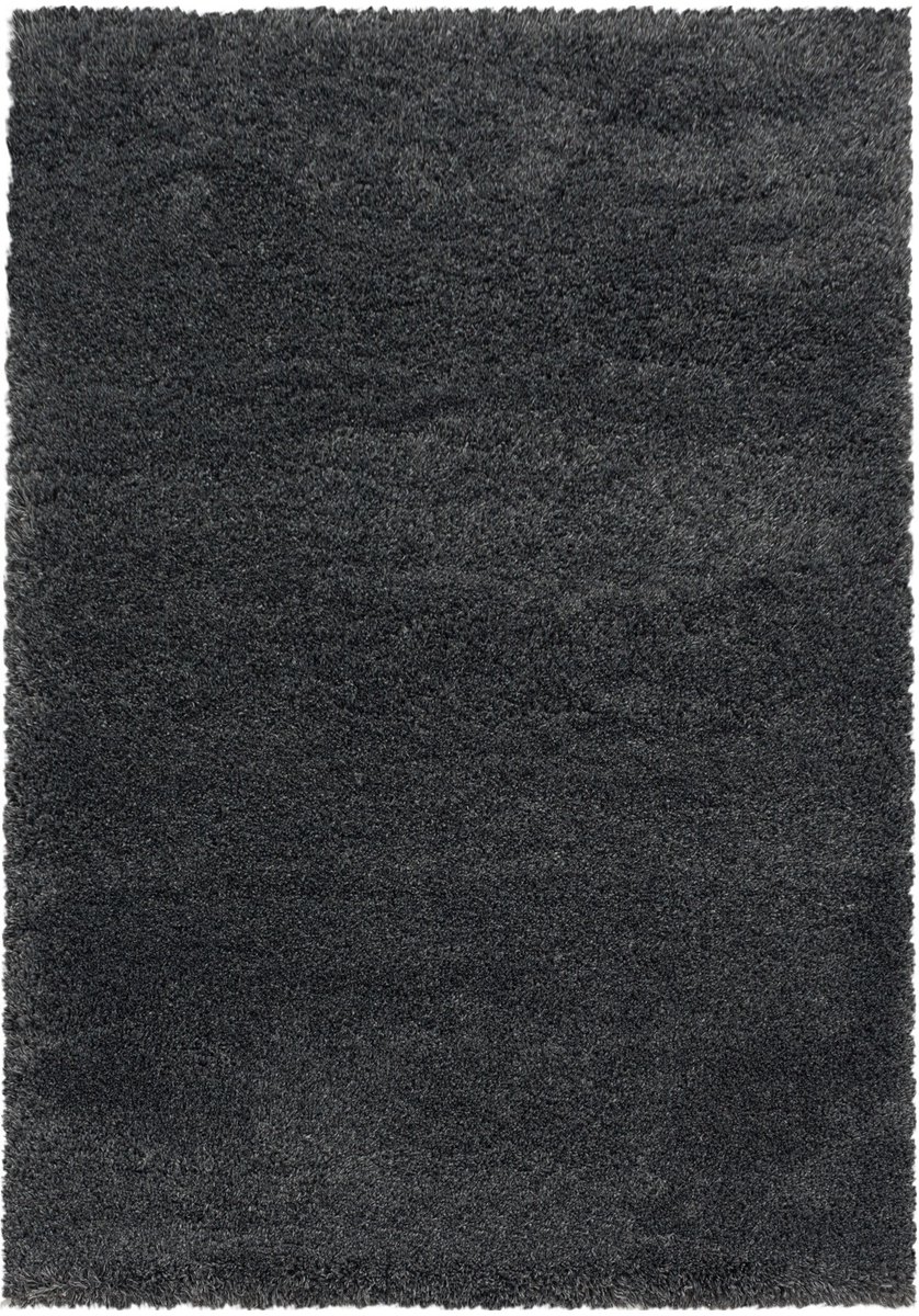 Extra hoogpolig shaggy vloerkleed Fluffy - grijs - 120x170 cm