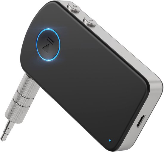 Strex Bluetooth Receiver - BT 5.0 - 3.5MM AUX - Bluetooth Ontvanger - Handsfree Bellen - Bluetooth Audio Receiver - Bluetooth Auto via AUX