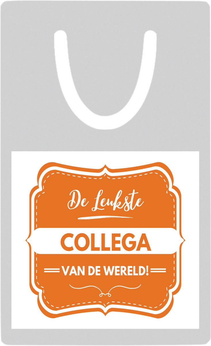 Hacebo® - De leukste collega metalen boekenlegger- Collega - beste collega - werk - afscheidscadeau - verjaardagscadeau - kado Bladwijzer boekenleggers - 7.6 cm x 5cm