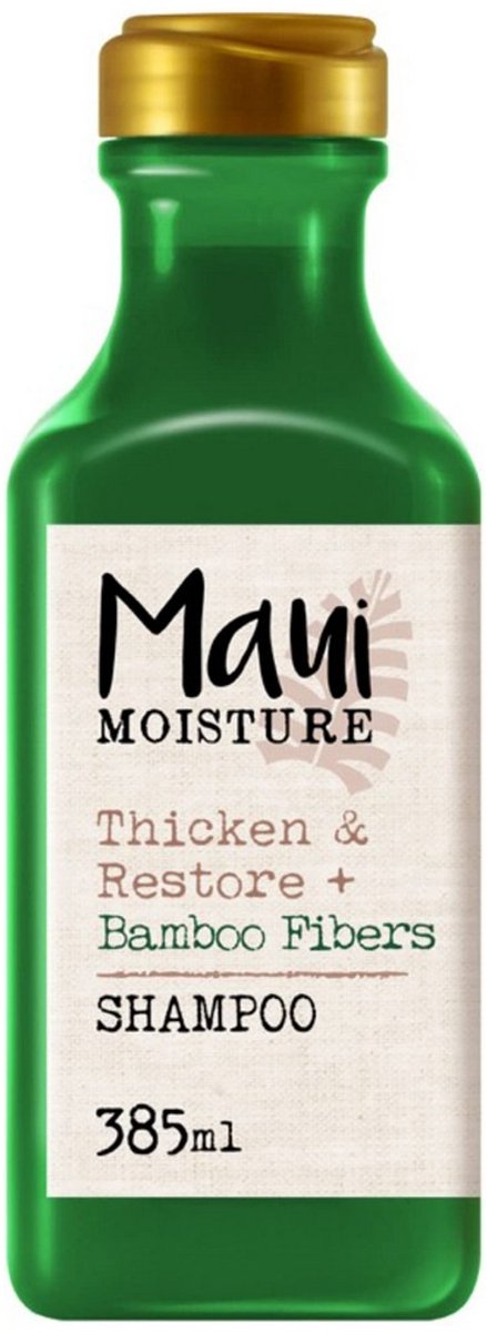 Maui Moisture Thicken & Restore Bamboo Fiber Shampoo 385 ml - vrouwen - Voor Verzwakt en breekbaar haar