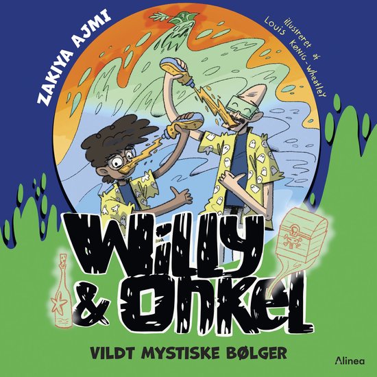 Willy og Onkel, Vildt mystiske bølger, Blå Læseklub - cover