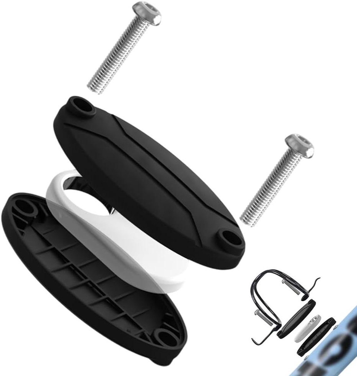 Allecto Plus - Universele Fiets Houder voor SmartTag 2 - Verborgen Onder Bidonhouder - Fiets Tracker Bescherming tegen Diefstal
