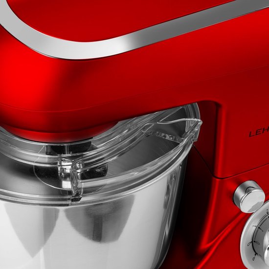 RFWR® Multifunctionele Keukenmachine met Roestvrijstalen Kom - 5L, 2200W, 6 Snelheden, Spatdeksel, Deeghaak en Garde van RFWR — afbeelding 3
