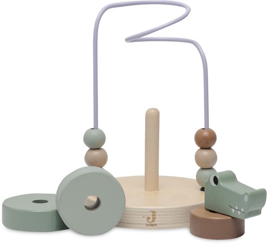 Jollein Houten Bead Maze Croco van Jollein — afbeelding 3
