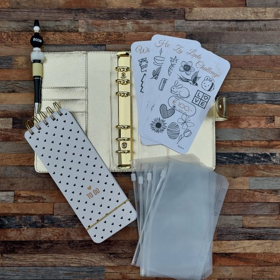 Startersset Budgetplanner - Goud - Kasboek - Budgetbinder Cadeauset - Huishoudboekje - Cadeautip