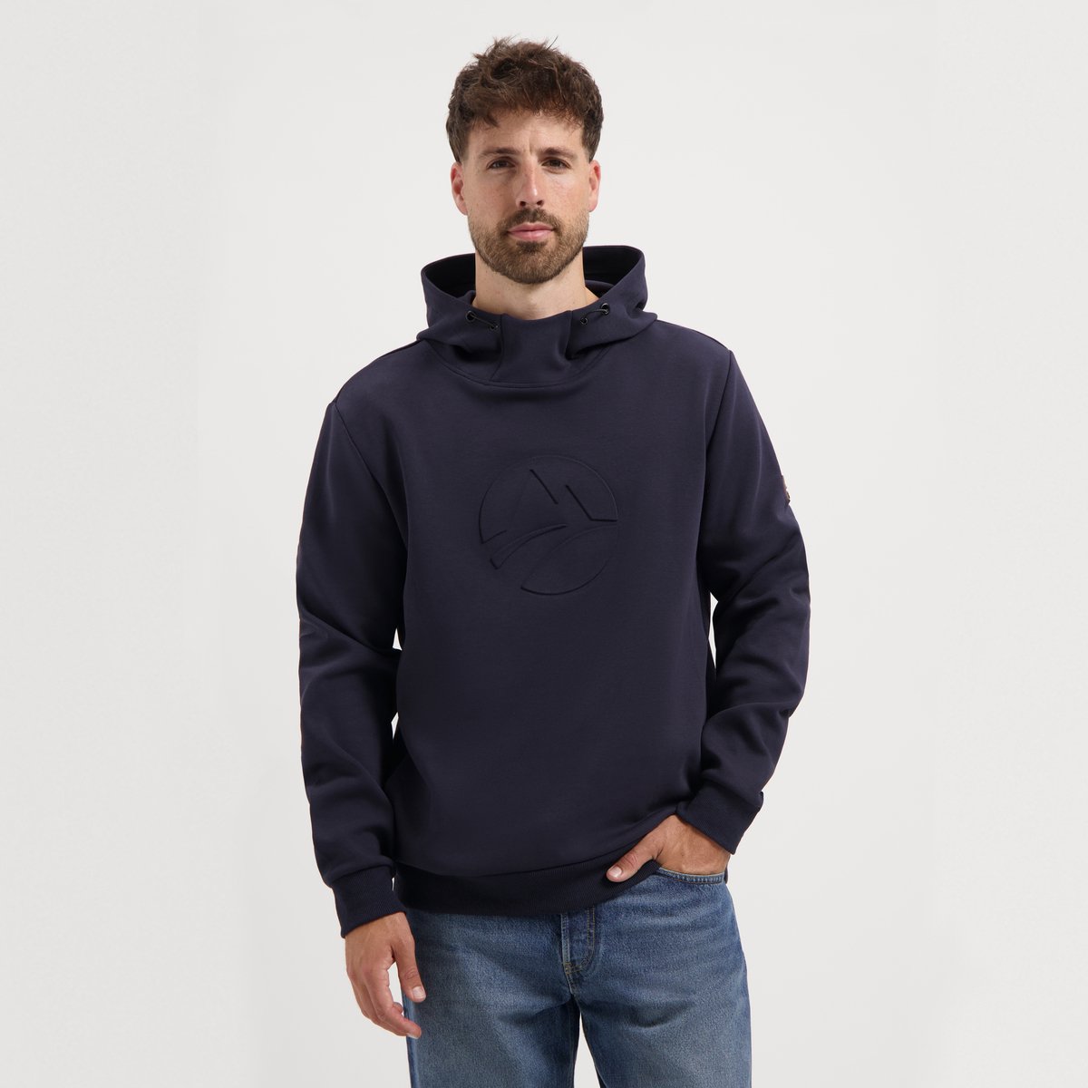 Travelin' Loki Heren - Outdoortrui - Hoodie - Navy