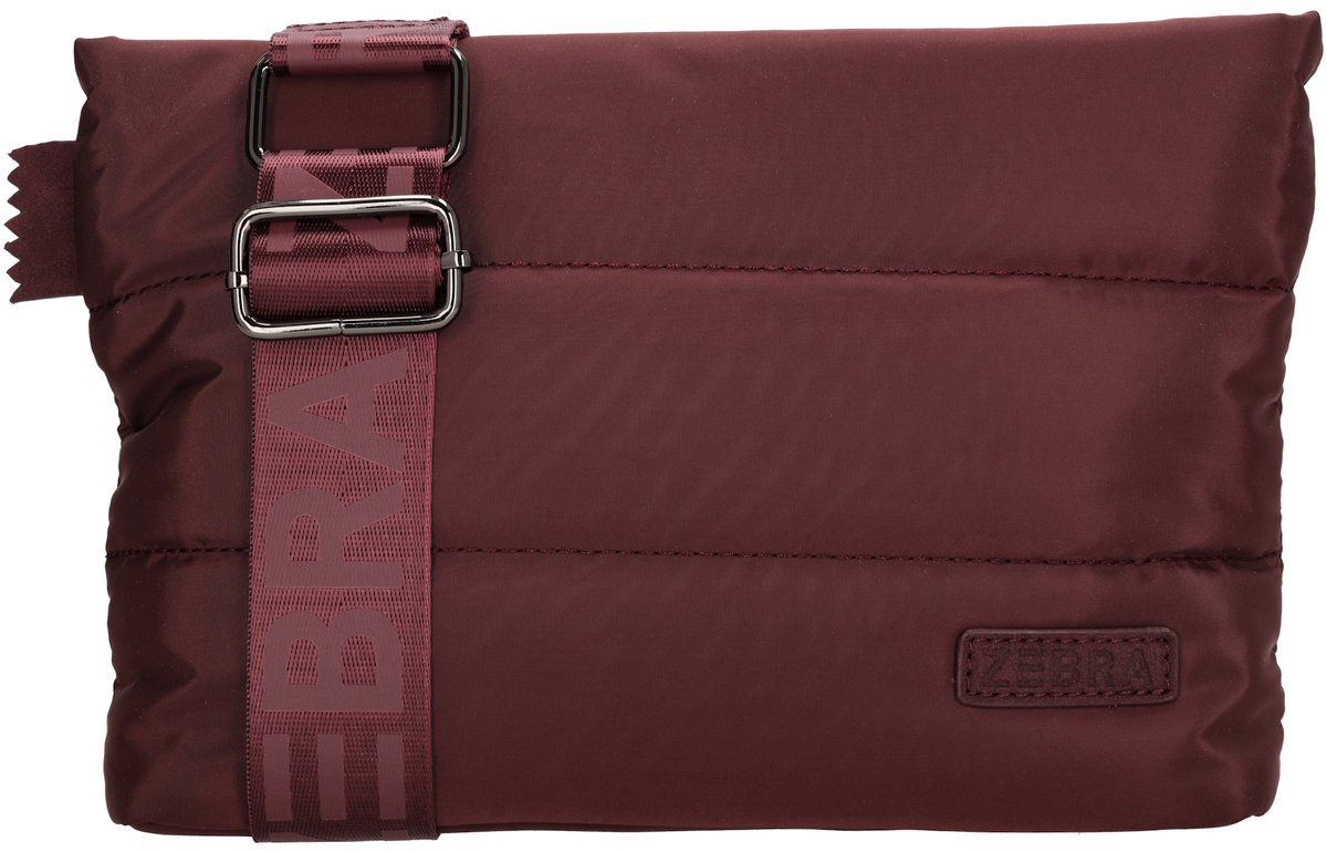 Zebra Elske Schoudertas - Crossbodytas - Verstelbare/Afneembare Schouderband - Praktisch Ingedeeld - Lichtgewicht - Bordeaux rood