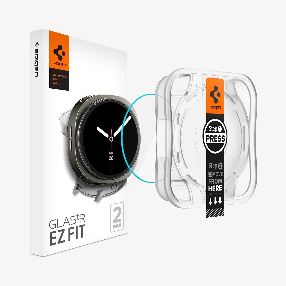 Spigen Gehard Glas Glas.tr Ez-Fit Voor Samsung Galaxy Watch 8 40 Mm