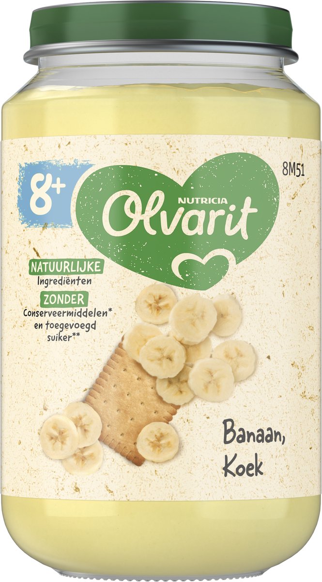 Bol.com Olvarit Banaan koek 8M51 200 Gram aanbieding