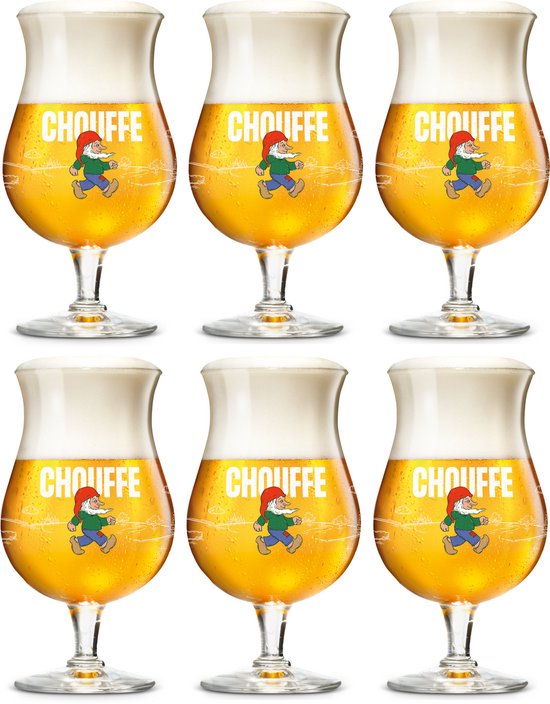 La Chouffe Bierglas - 330 ml - 6 stuks
