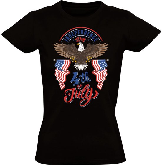 Independence Day 4th Of July Dames T-shirt - usa - amerika - verenigde staten - feest - peace - shirt
