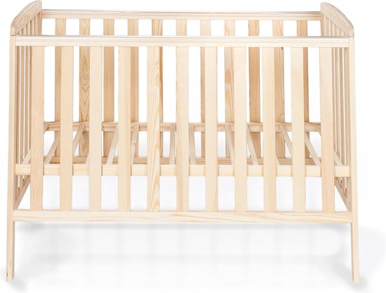 Houten ledikant - baby wieg - 120x60 Scandinavische stijl - Blank hout | bol.com
